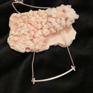 Sterling silver bar necklace